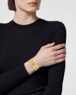 Versace Gold Asymmetrical Black Dial - Image 3