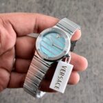 Versace Greca Logo Pearl Silver