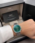 IWC Portugieser Green Dial Chronograph - Image 3