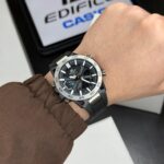 Edifice Black Dial Analog-Digital