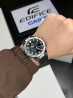 Edifice Black Dial Analog-Digital