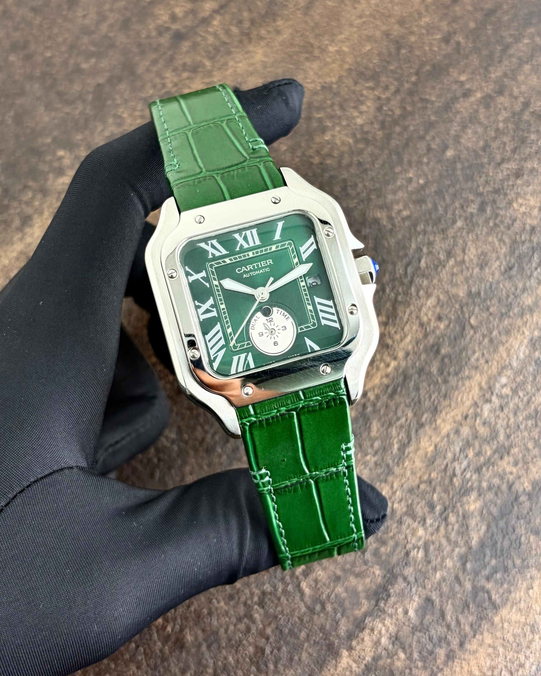 WhatsApp Image 2026-06-26 at 10.56.29 PM (1) Cartier DSantos Green Dial - Image 1