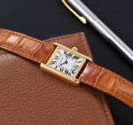 Cartier Tank White Textured Dial - Image 3