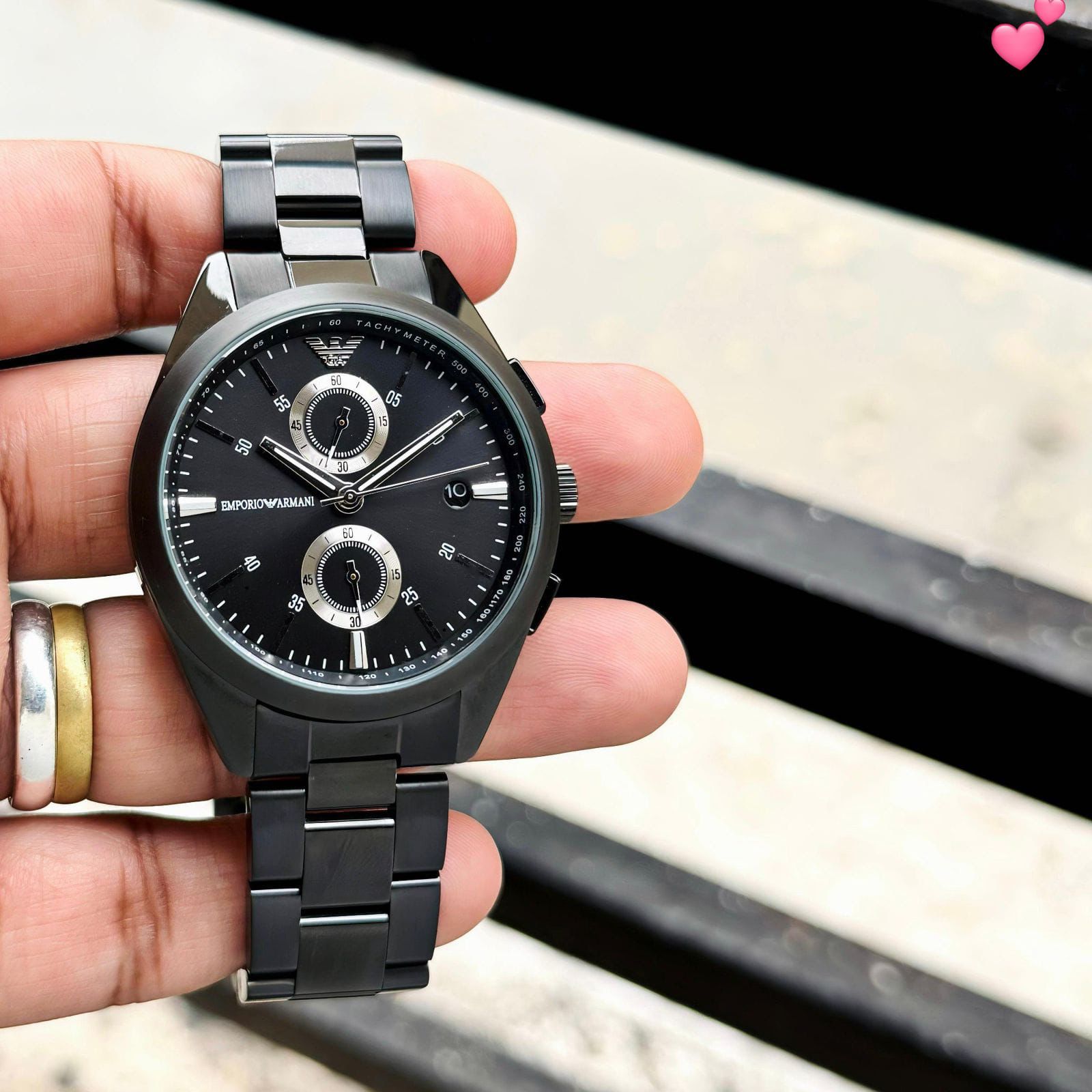 WhatsApp Image 2026-06-28 at 12.06.06 PM (1) Emporio Armani Jet Black Chronograph - Image 1