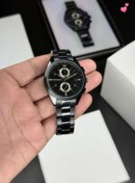 Emporio Armani Jet Black Chronograph - Image 4