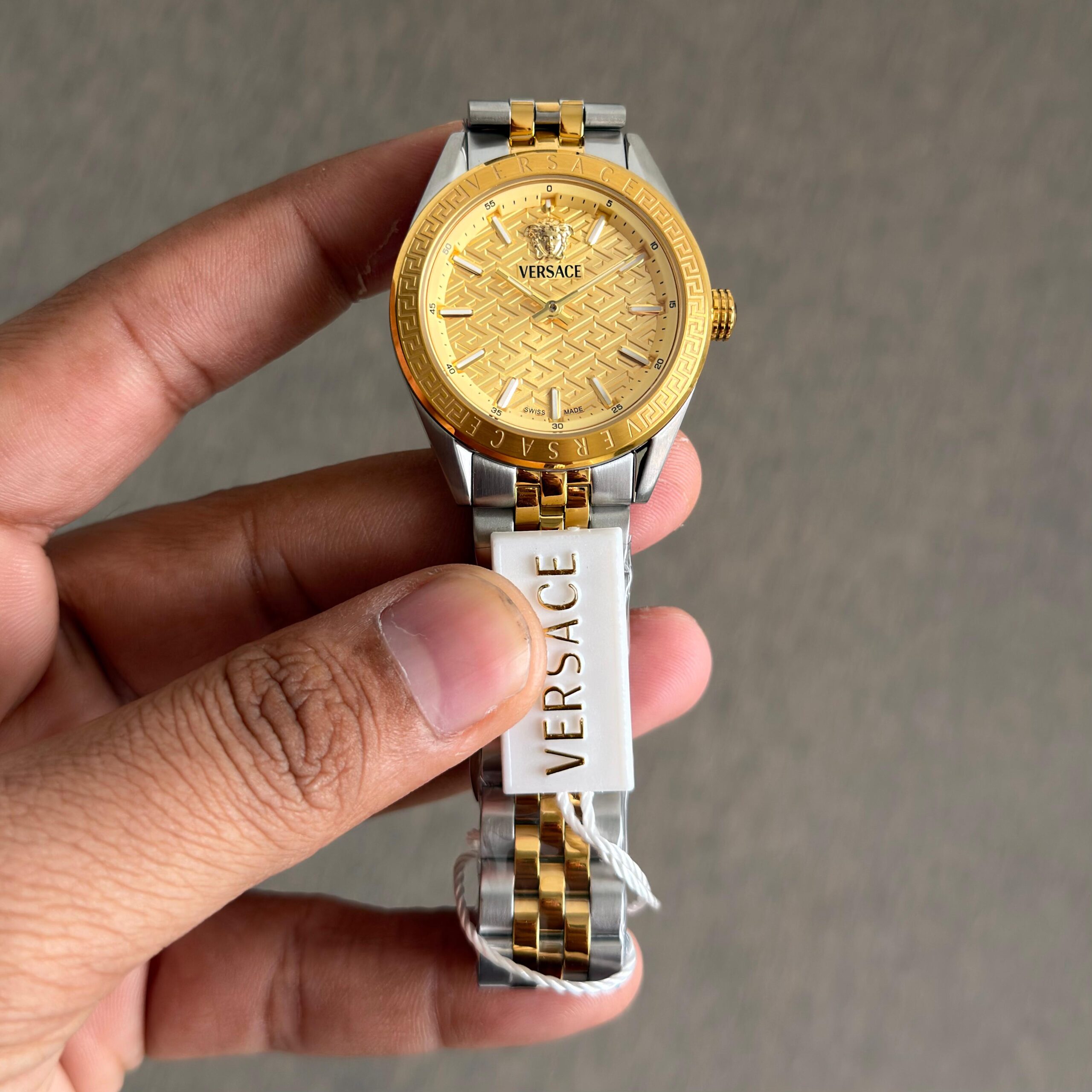 WhatsApp Image 2026-06-28 at 12.10.51 PM Versace Golden Round Dial - Image 1