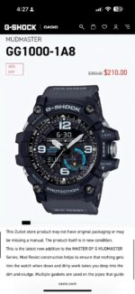 G Shock MudMaster GG1000-1A8 - Image 2