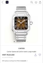 Cartier De Santos Brown Dial - Image 3