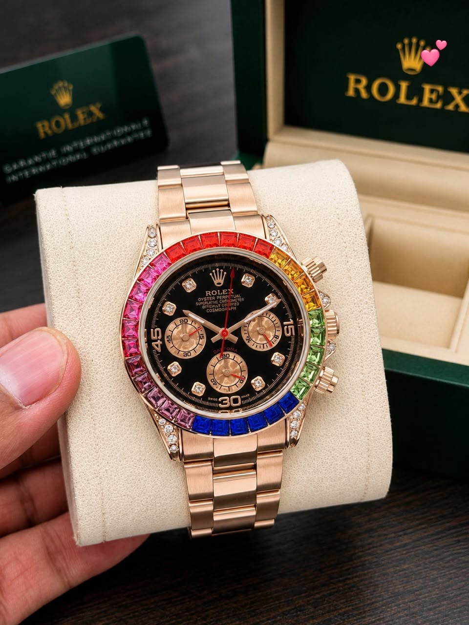 WhatsApp Image 2026-06-29 at 1.57.27 PM (2) Rolex Rainbow Chronograph - Image 1