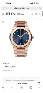 Hublot Classic Fusion Blue Rose Gold - Image 4