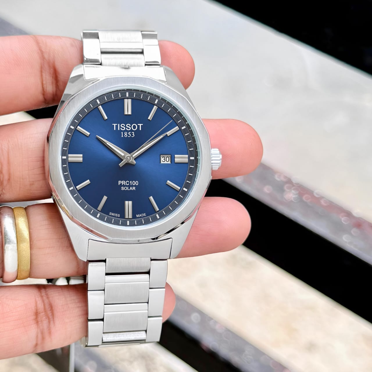 WhatsApp Image 2026-06-29 at 1.58.15 PM (1) Tissot PRC 100 Solar Sunray Blue Edition - Image 1