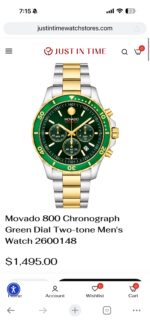 Movado Series 800 Chronograph Green Edition - Image 2