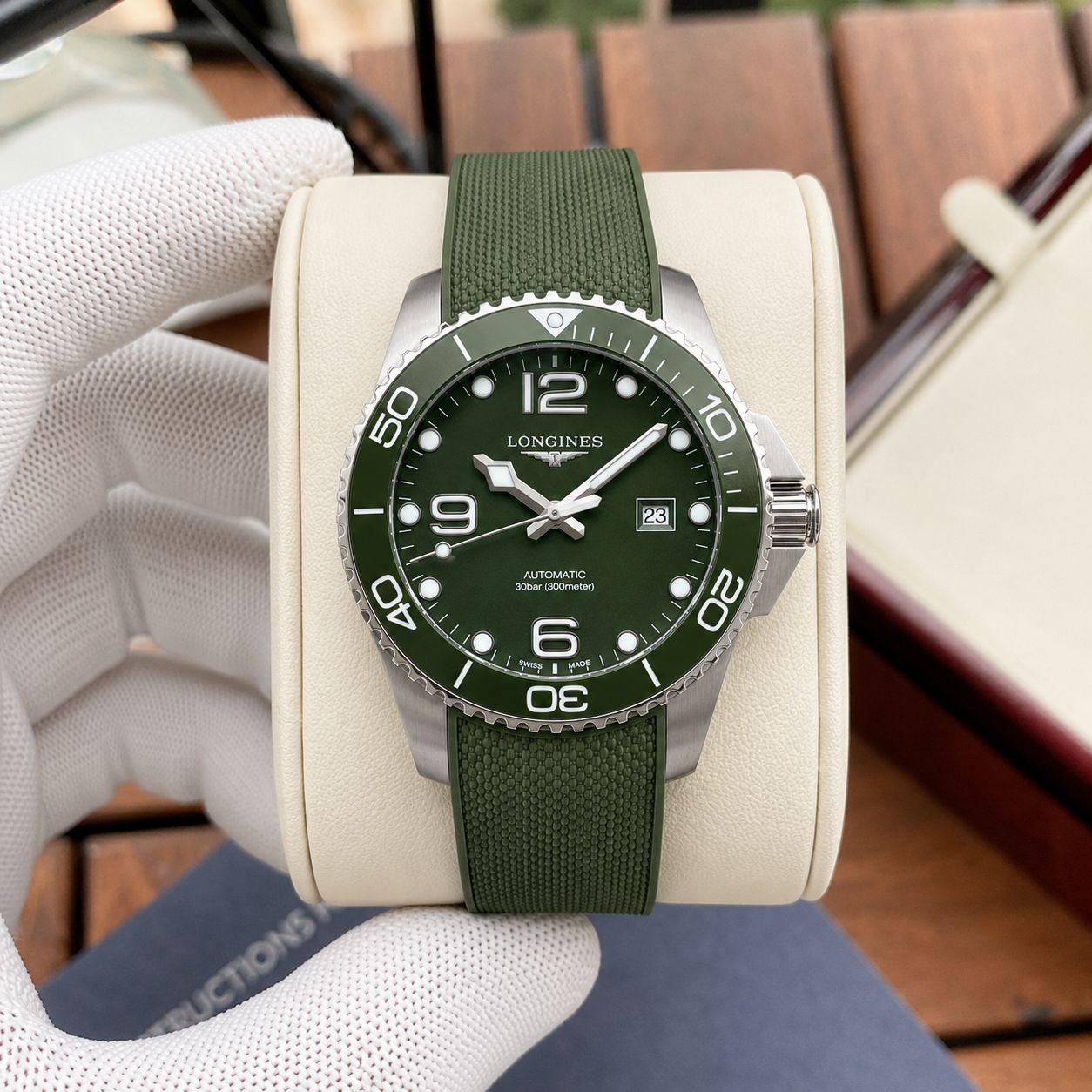 WhatsApp Image 2026-06-29 at 2.21.25 PM Longines HydroConquest Green Dial - Image 1