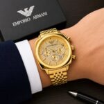 Emporio Armani Steel Classics Golden Dial