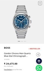 Boss Centre Court Blue Dial Quartz - Image 2