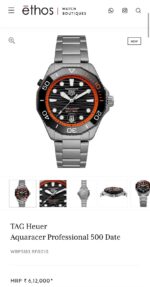 Tag Heuer Aquaracer Professional 500 Date - Image 3