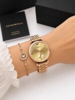 Emporio Armani Slim Golden Dial - Image 2