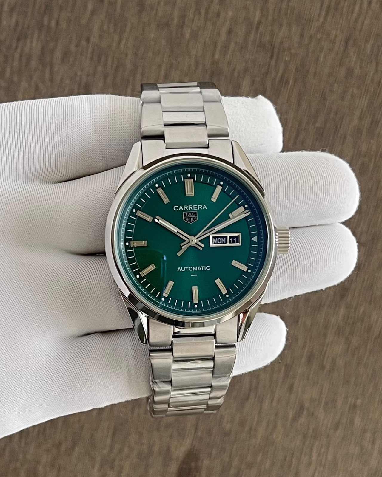 WhatsApp Image 2026-06-30 at 6.23.57 PM Tag Heuer Carrera Day-Date Green Dial - Image 1