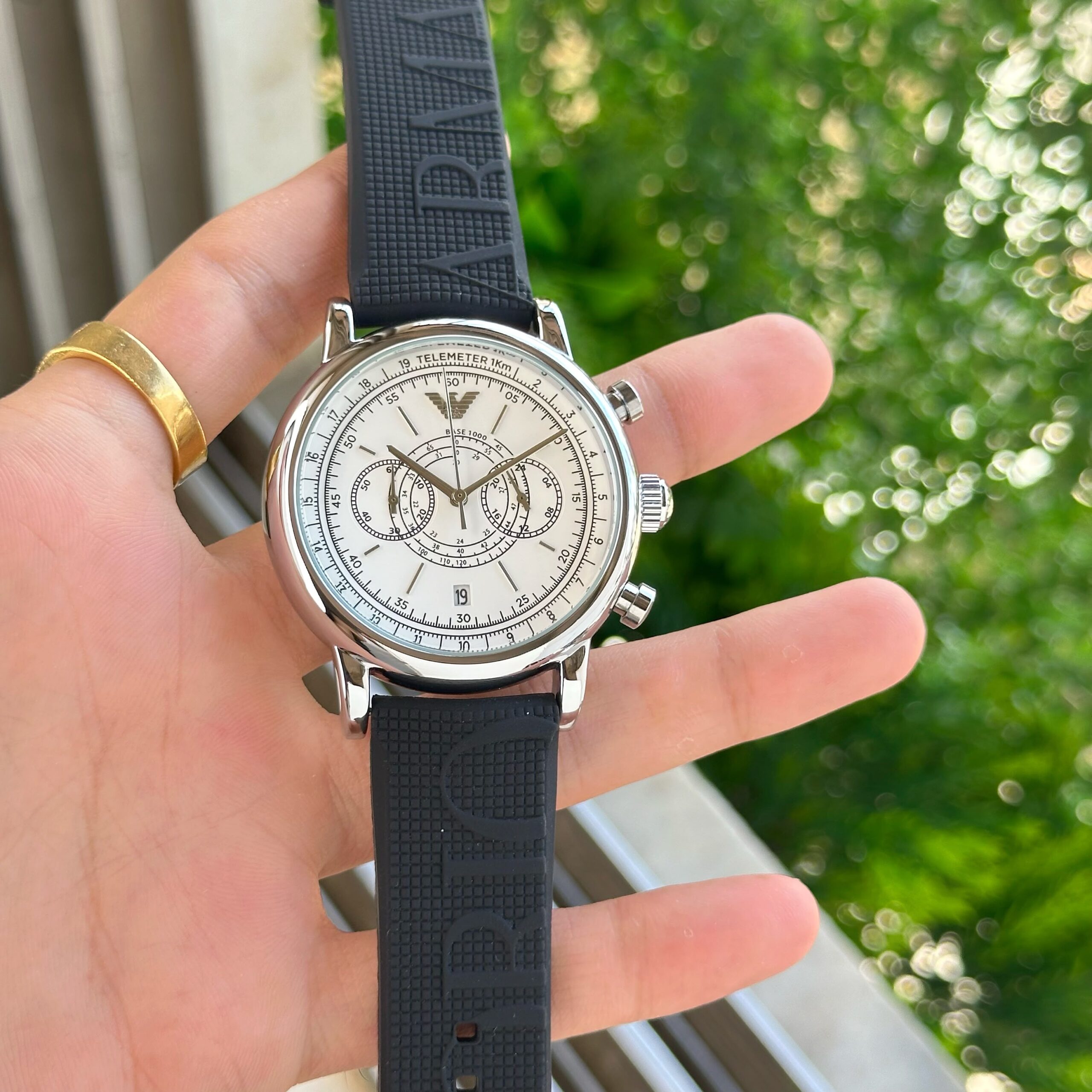 WhatsApp Image 2026-06-30 at 6.24.37 PM Emporio Armani Black Chronograph - Image 1