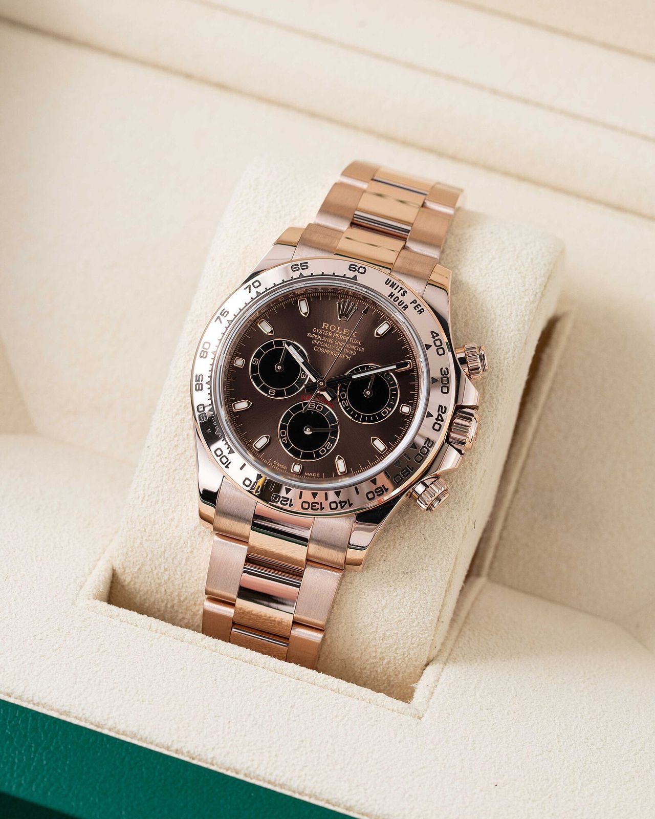 WhatsApp Image 2026-06-30 at 6.27.31 PM Rolex Daytona Coffee Brown Rose Gold - Image 1
