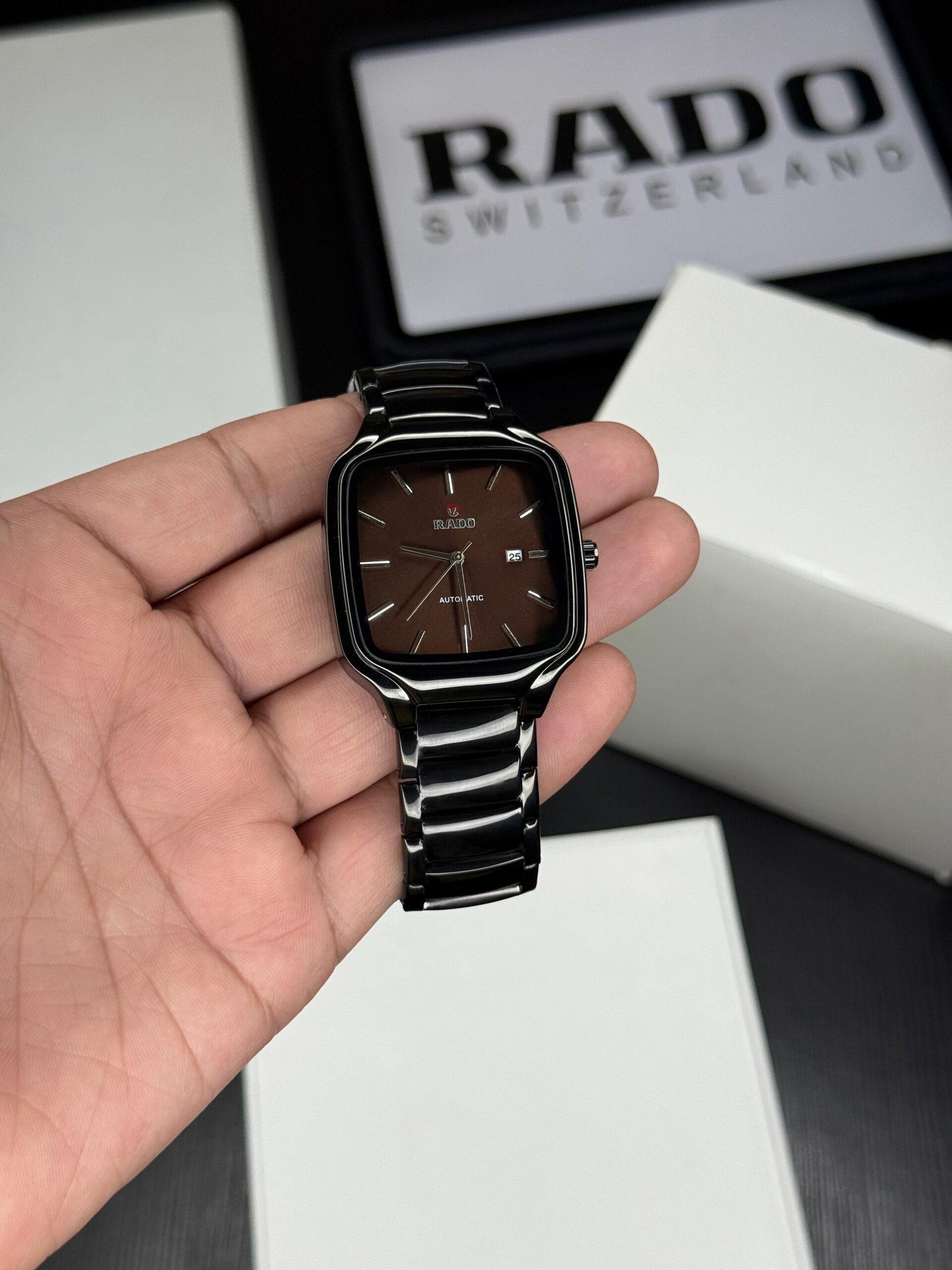 WhatsApp Image 2026-06-30 at 6.45.05 PM (1) Rado True Square Brown Dial - Image 1