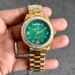 Rolex Day-Date Eisenkiesel Green Dial