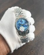 Rolex Date Just Silver Diamond Dial - Image 4