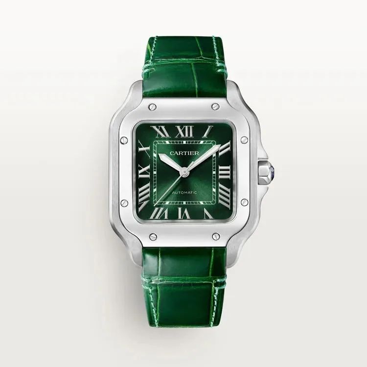 WhatsApp Image 2026-06-30 at 6.57.10 PM (1) Cartier De Santos Green Gradient Dial - Image 1