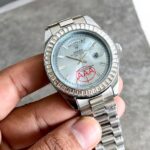 Rolex Day-Date Platinum Diamond Blue Dial - Image 3