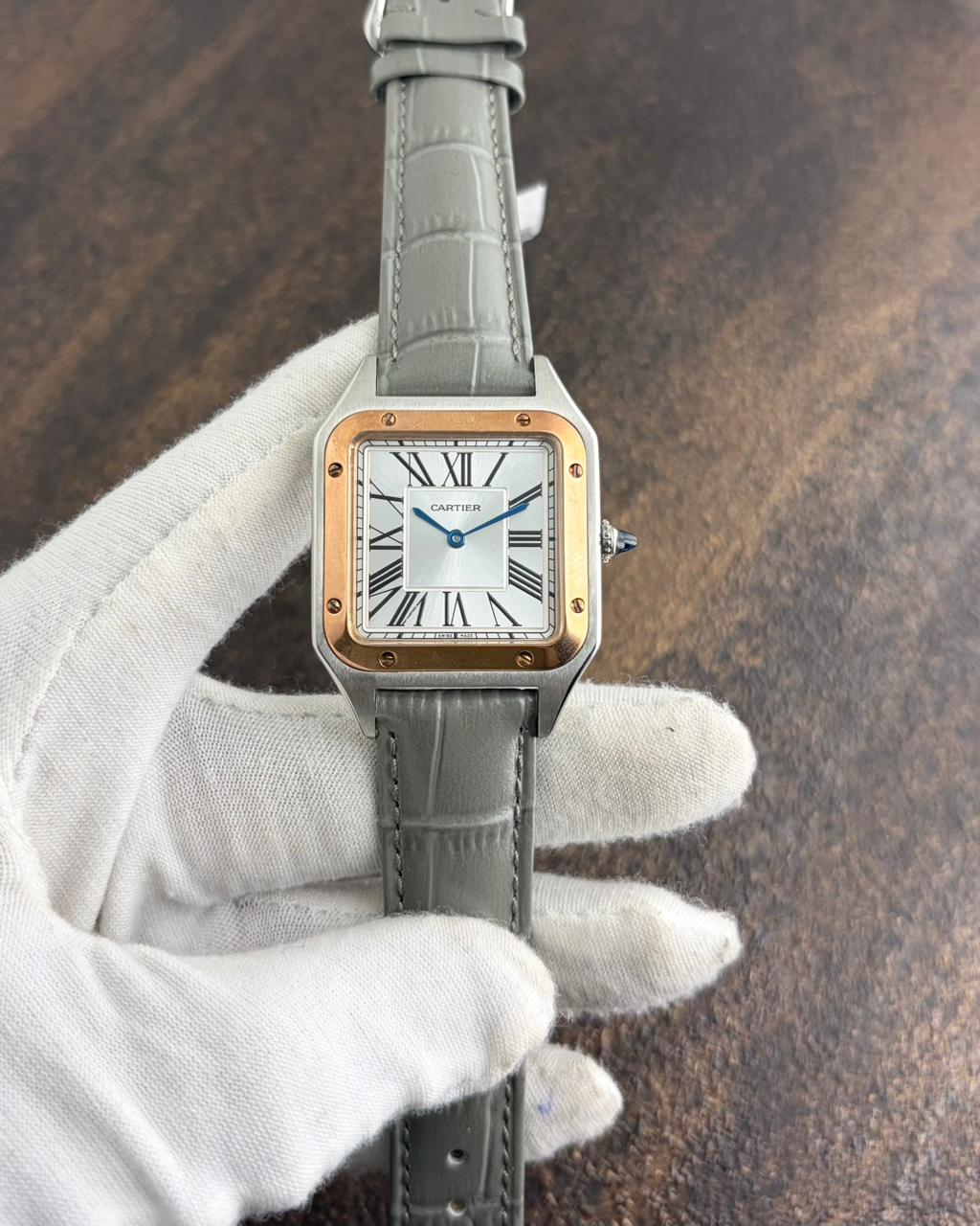 WhatsApp Image 2026-07-01 at 5.09.24 PM Cartier Santos Dumont Laquer White Dial - Image 1