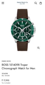 Hugo Boss Green Dial Chronograph - Image 3