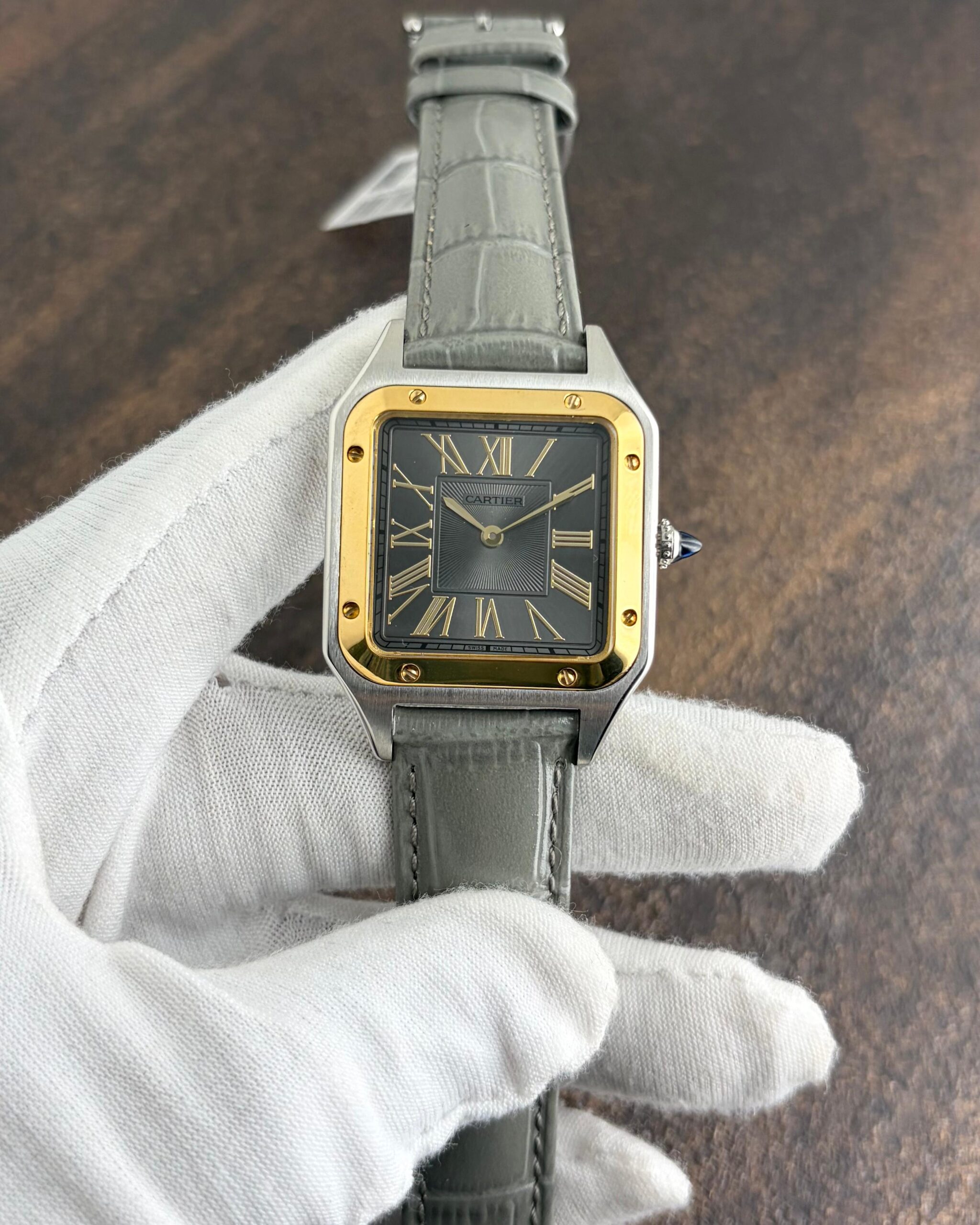 WhatsApp Image 2026-07-01 at 5.29.56 PM Cartier Santos Dumont Laquer Grey Dial - Image 1