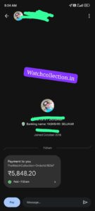 Payment screenshot
