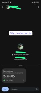 Payment screenshot