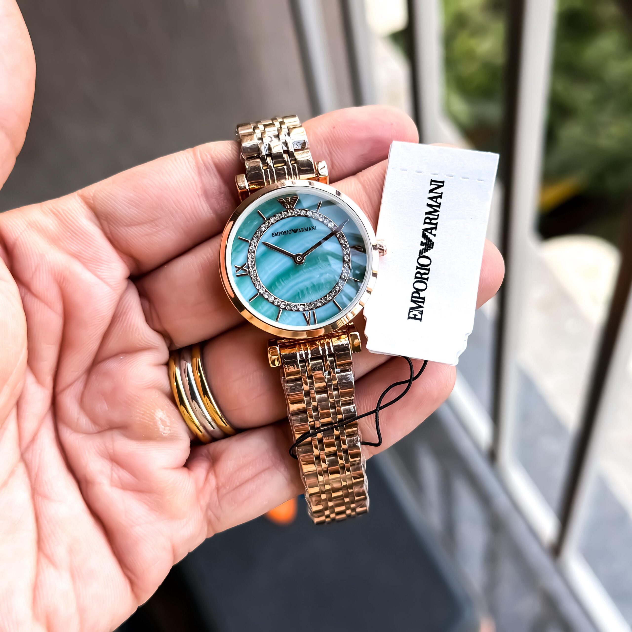 WhatsApp Image 2026-07-03 at 10.54.41 AM Emporio Armani Slim Blue Dial - Image 1