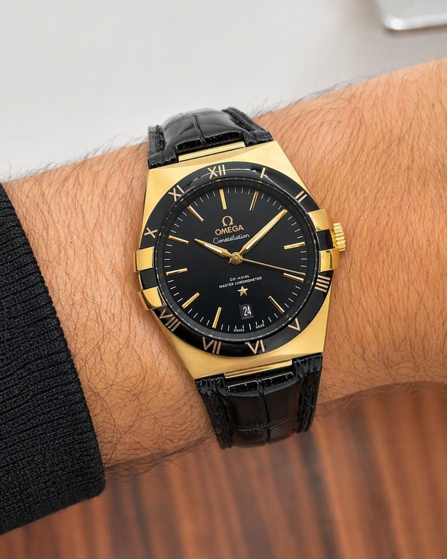 WhatsApp Image 2026-07-03 at 10.57.20 AM Omega Constellation Black Gold Automatic - Image 1