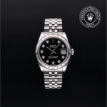 Rolex DateJust Silver Diamond - Image 2