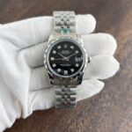 Rolex DateJust Silver Diamond