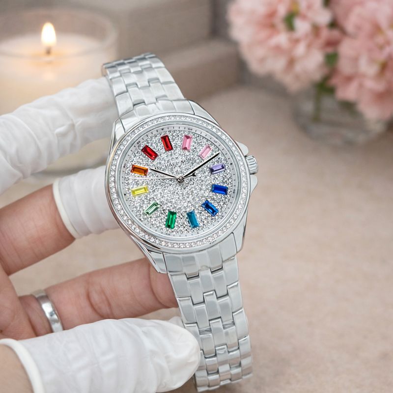 WhatsApp Image 2026-07-03 at 11.58.14 AM Michael Kors Mini Pilot Rainbow Diamond Edition - Image 1