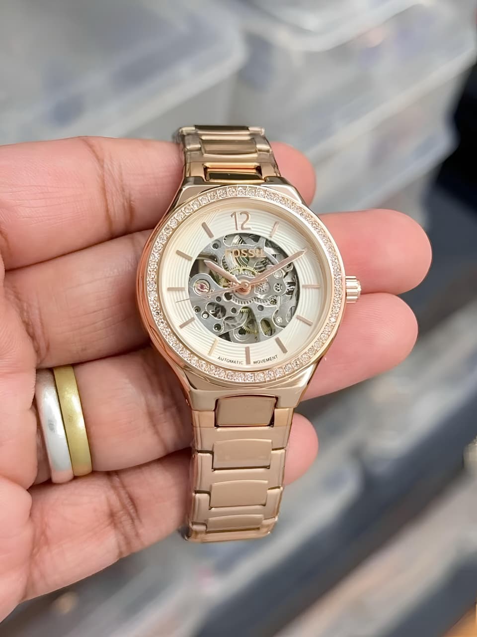 WhatsApp Image 2026-07-03 at 11.58.31 AM Fossil EEVIE Rose Gold Automatic - Image 1