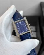 Cartier Tank Solo Blue Leather Edition - Image 4