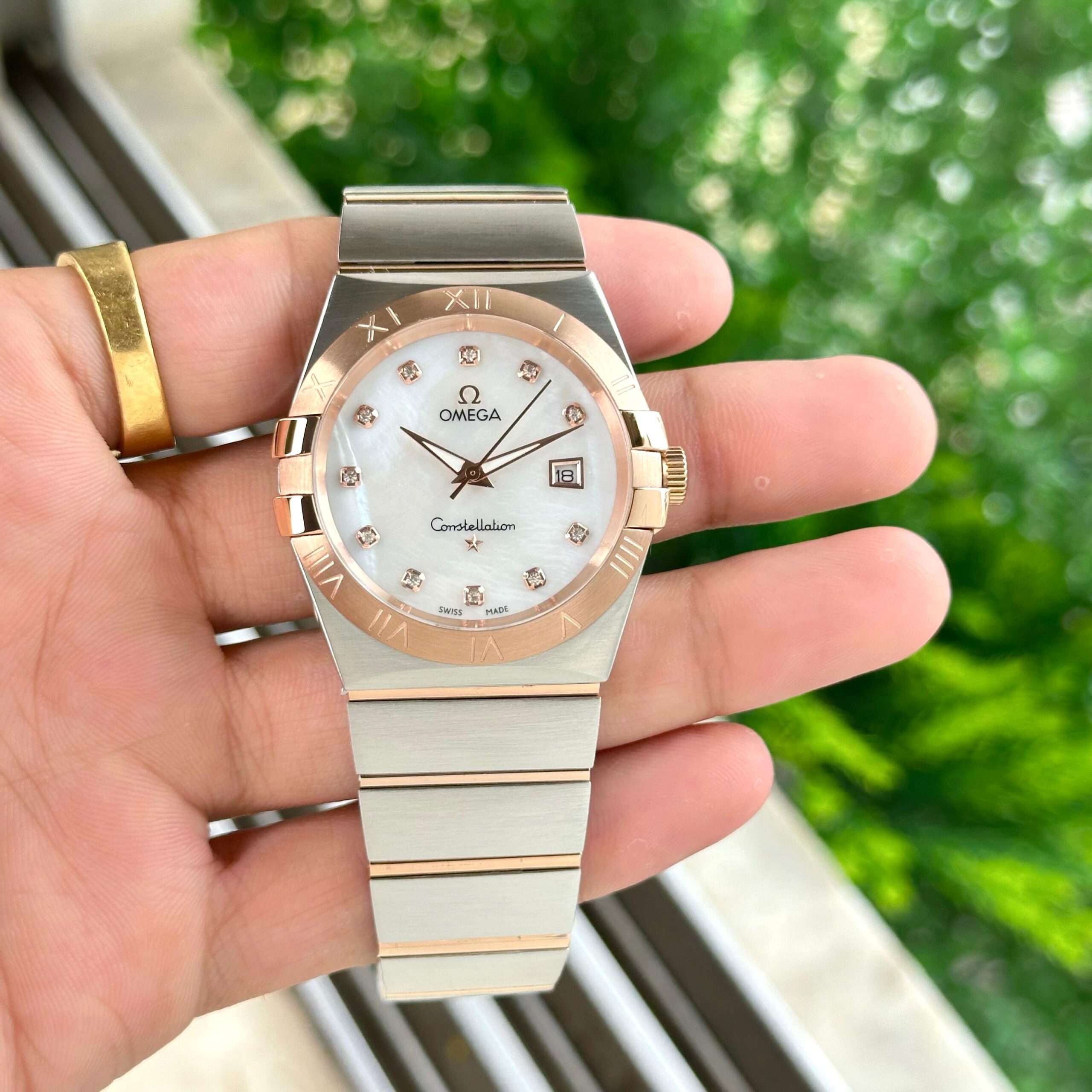 WhatsApp Image 2026-07-03 at 2.47.14 PM Omega Constellation White Dial Rose Gold Edition - Image 1