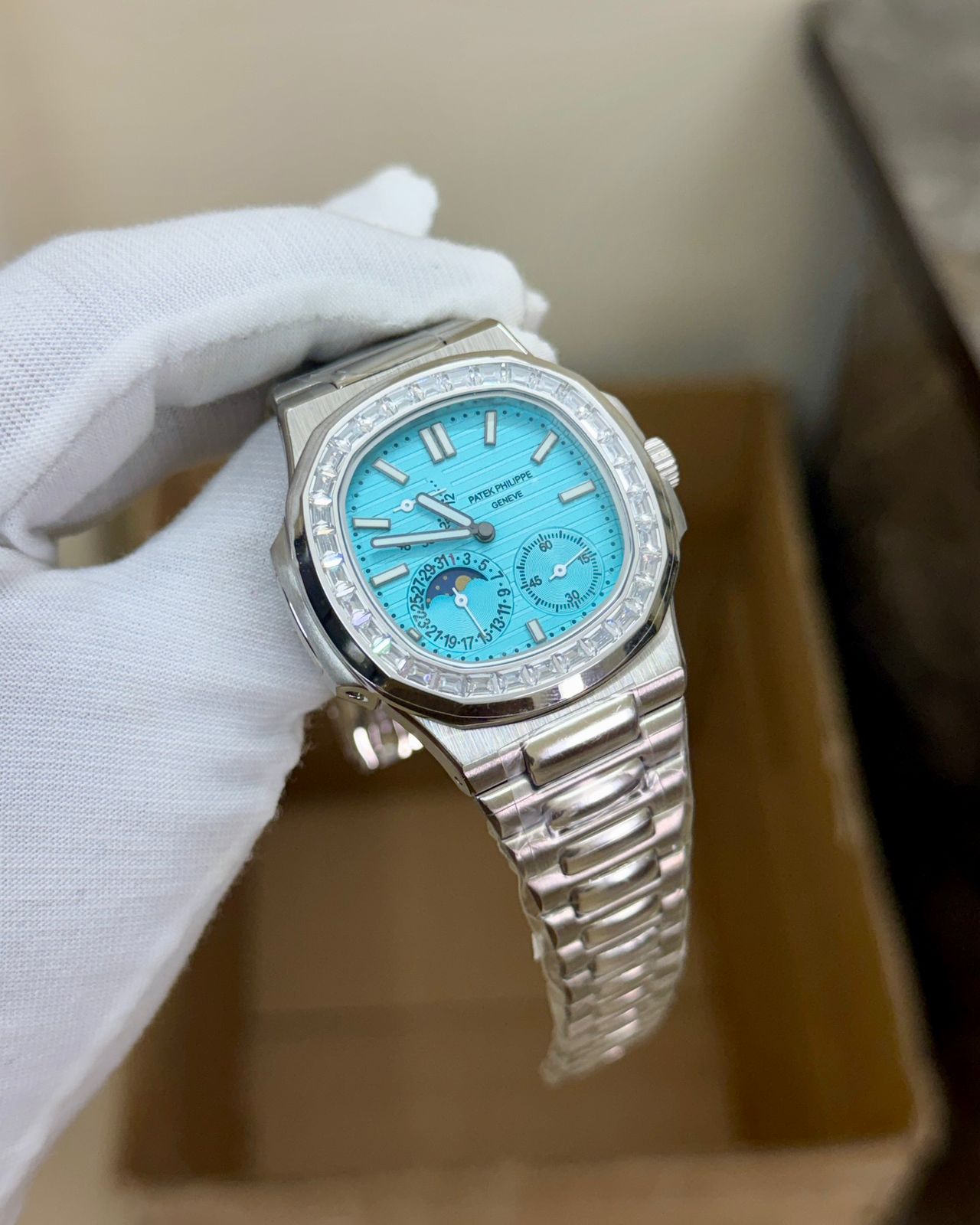 WhatsApp Image 2026-07-03 at 3.01.32 PM (2) Patek Philippe Diamond Edition Tiffany Blue Automatic - Image 1