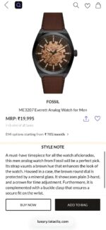 Fossil Everett Automatic Brown Open Heart - Image 2
