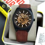 Fossil Everett Automatic Brown Open Heart