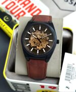 Fossil Everett Automatic Brown Open Heart