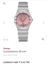 Omega Constellation Ladies Silver Chronograph - Image 2