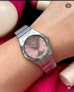Omega Constellation Ladies Silver Chronograph - Image 4