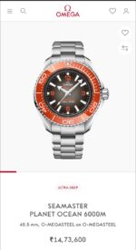 Omega Planet Ocean Master Chronograph Brown Dial - Image 2