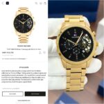 Tommy Hilfiger Gold Skeleton Chronograph - Image 4
